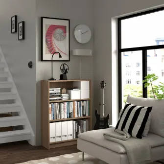 IKEA BILLY Biblioteca, aspect stejar, 80x28x106 cm