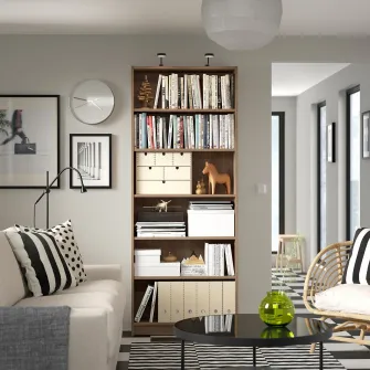 IKEA BILLY Biblioteca, aspect stejar, 80x28x202 cm