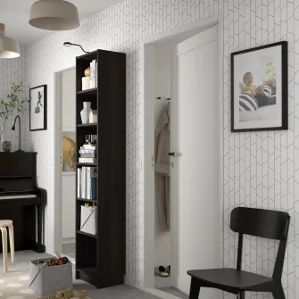 IKEA BILLY Biblioteca, maro-i aspect stejar, 40x28x202 cm
