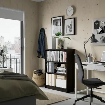 IKEA BILLY Biblioteca, maro-i aspect stejar, 80x28x106 cm