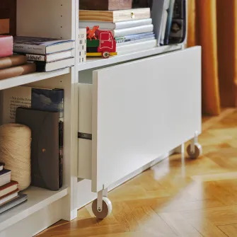 IKEA BILLY Biblioteca+sertar, alb, 80x30x106 cm