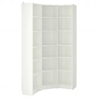 IKEA BILLY Combinatie biblioteca/coltar, alb, 95/95x28x202 cm