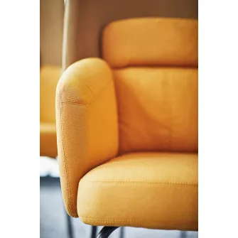 IKEA BINGSTA Fotoliu, Vissle galben inchis/Kabusa galben inchis
