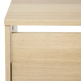 IKEA BISSA Dulap pantofi 3 compartimente, aspect stejar, 49x28x135 cm