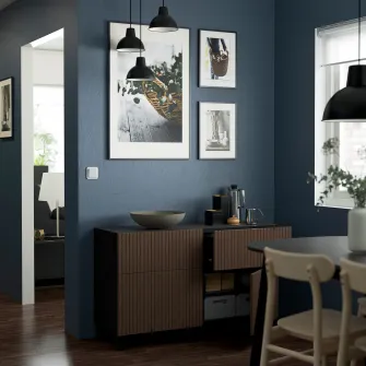IKEA BJÖRKÖVIKEN Front sertar, maro furnir stejar vopsit, 60x26 cm