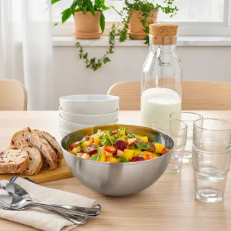 IKEA BLANDA BLANK Bol, inox, 20 cm