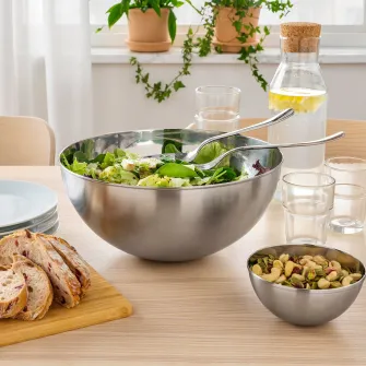 IKEA BLANDA BLANK Bol, inox, 28 cm