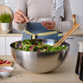 IKEA BLANDA BLANK Bol, inox, 36 cm
