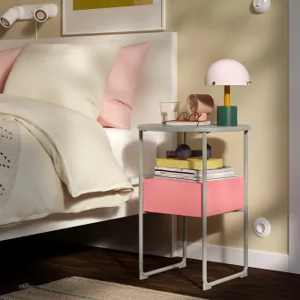 IKEA BLANKHÄLLAN Noptiera, bej/roz