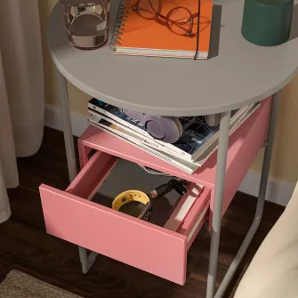 IKEA BLANKHÄLLAN Noptiera, bej/roz