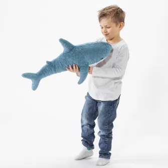 IKEA BLÅHAJ Jucarie de plus, pui de rechin, 55 cm