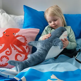IKEA BLÅHAJ Jucarie de plus, pui de rechin, 55 cm