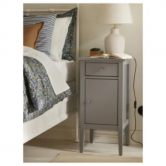 IKEA BLIDVÄDER Veioza, alb murdar ceramica/bej, 50 cm
