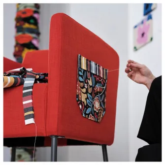 IKEA BLÅRAPUNKEL Metraj pre-taiat, multicolor, 150x300 cm