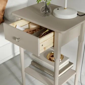 IKEA BLÄSTÅSEN Noptiera, gri-bej, 50x37x76 cm