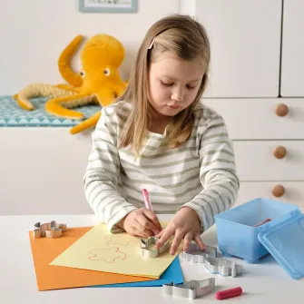 IKEA BLÅVINGAD Forme pasta modelatoare, set 5piese, aluminiu
