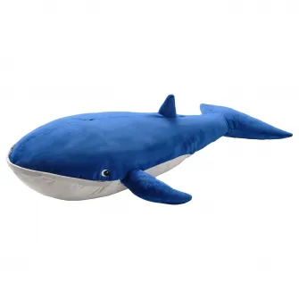 IKEA BLÅVINGAD Jucarie de plus, balena albastra, 100 cm