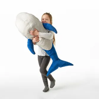 IKEA BLÅVINGAD Jucarie de plus, balena albastra, 100 cm