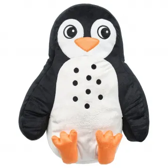 IKEA BLÅVINGAD Perna, forma pinguin negru/alb, 40x32 cm