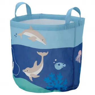 IKEA BLÅVINGAD Sacosa depozitare, model animale marine/multicolor