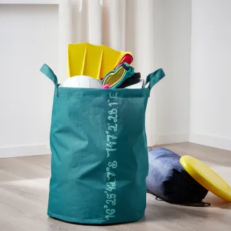 IKEA BLÅVINGAD Sacosa depozitare, model balene/albastru-verde