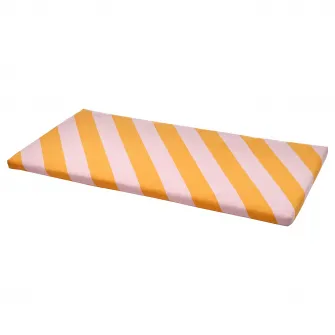 IKEA BÄNKKAMRAT Saltea banca, roz/galben, 90x50x3 cm
