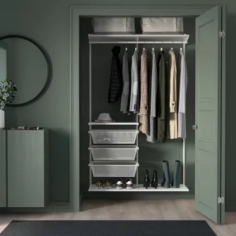 IKEA BOAXEL Combinatie dulap, alb, 125x40x201 cm