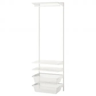 IKEA BOAXEL Combinatie dulap, alb, 62x40x201 cm