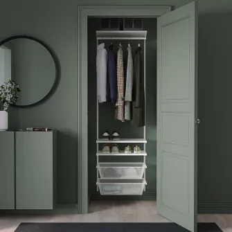IKEA BOAXEL Combinatie dulap, alb, 62x40x201 cm