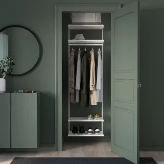 IKEA BOAXEL Combinatie dulap, alb, 62x40x201 cm
