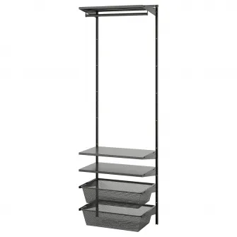 IKEA BOAXEL Combinatie dulap, antracit, 62x40x201 cm