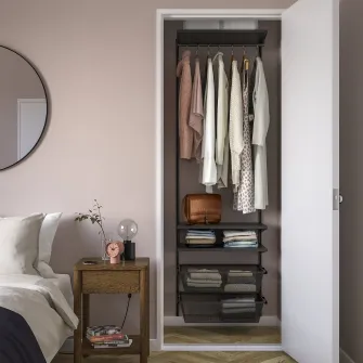 IKEA BOAXEL Combinatie dulap, antracit, 62x40x201 cm