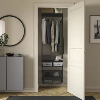 IKEA BOAXEL Combinatie dulap, antracit, 62x40x201 cm