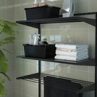 IKEA BOAXEL Uscator rufe, antracit, 80x40 cm