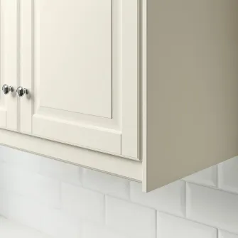 IKEA BODBYN Bagheta decorativa, alb murdar, 221x6 cm