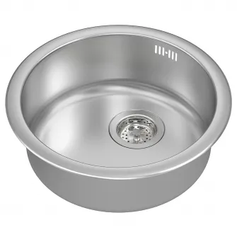 IKEA BOHOLMEN Chiuveta incorporata, 1 cuva, inox, 45 cm
