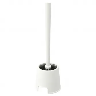 IKEA BOLMEN Perie WC/suport, alb