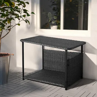 IKEA BOLMSÖ Pat caine, exterior gri inchis