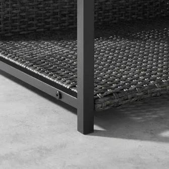 IKEA BOLMSÖ Pat caine, exterior gri inchis