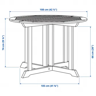 IKEA BONDHOLMEN Masa+4 scaune pliante, exterior, alb/bej