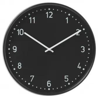 IKEA BONDIS Ceas perete, negru, 38 cm