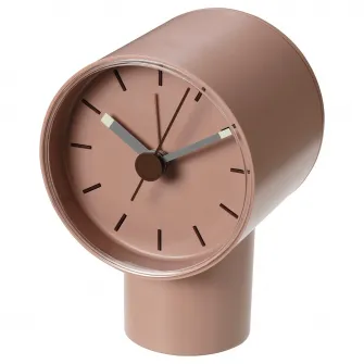 IKEA BONDTOLVAN Ceas cu alarma, analog/roz pal, 8x9 cm