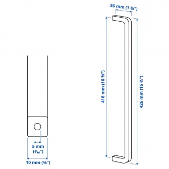 IKEA BORGHAMN Maner, 426 mm