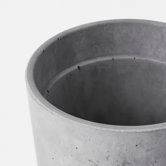 IKEA BOYSENBÄR Ghiveci, interior/exterior gri, 9 cm