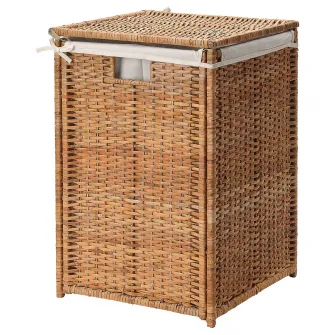 IKEA BRANÄS Cos rufe cu captuseala, ratan, 80 l