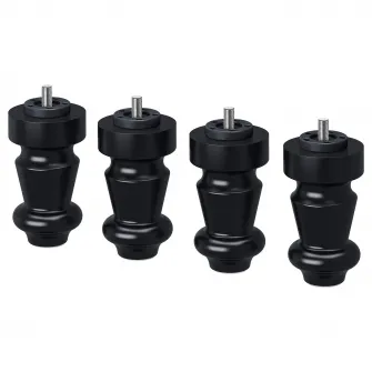 IKEA BRATTVÅG Picior, negru, 10 cm