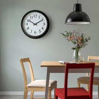 IKEA BRAVUR Ceas perete, negru, 59 cm