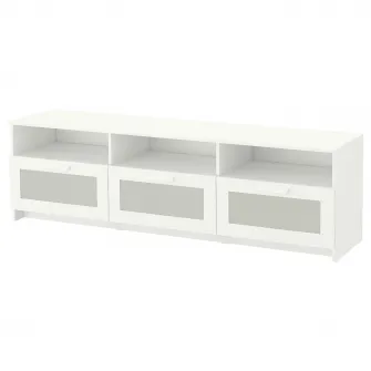 IKEA BRIMNES Comoda TV, alb, 180x41x53 cm