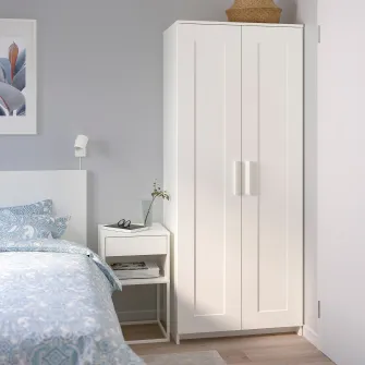 IKEA BRIMNES Dulap 2 usi, alb, 78x190 cm