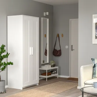 IKEA BRIMNES Dulap 2 usi, alb, 78x190 cm